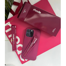 Чохол rhode з блиском для губ  lip Case Raspberry Jelly бордовий на iPhone 13 pro max
